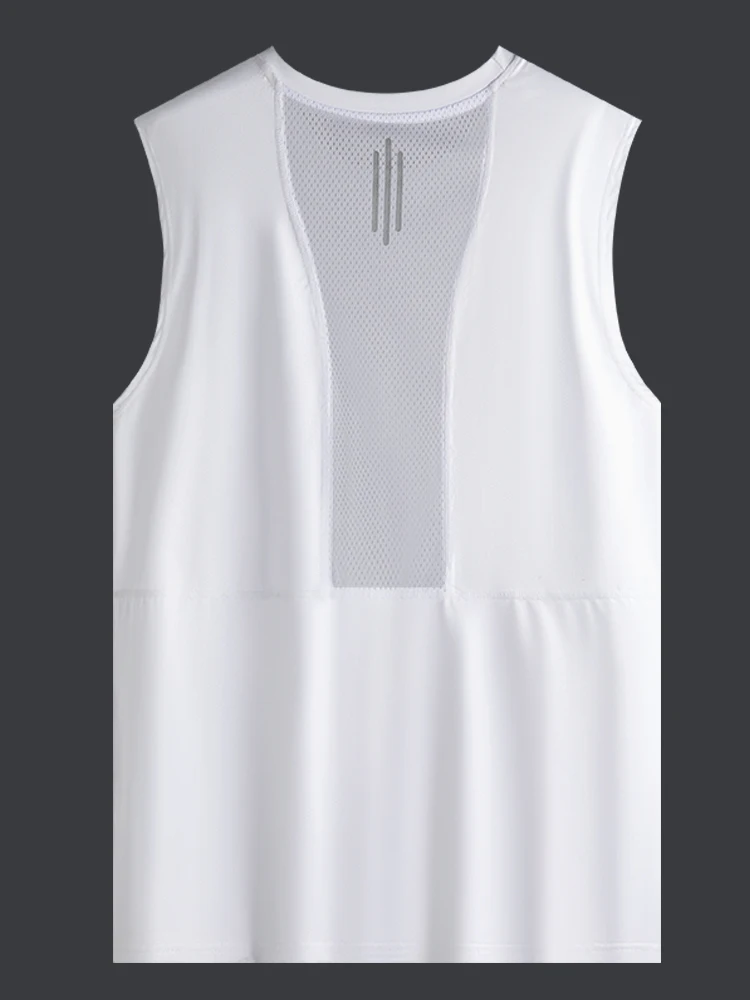 Pierre Cardin Men's Ice Silk Breathable Vest Thin Qui Dry Svel T-irt Sports Fitn oulder Sweatirt Summer Wear