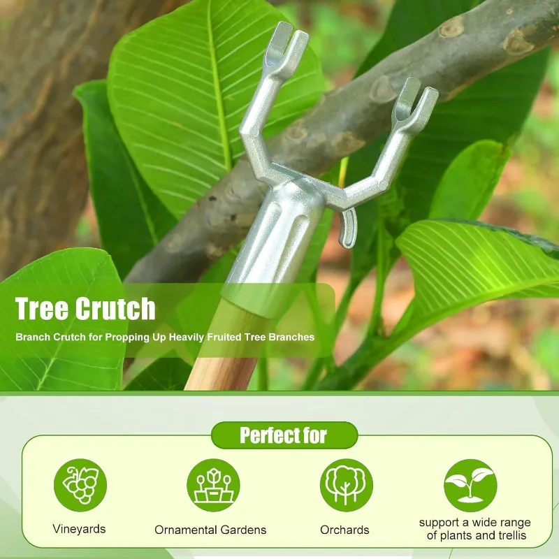 2Pcs/set Aluminium Alloy Fruit Tree Branch Crutch Plant Branch Support Decorative Branches Bracket Tree Support Device Tool