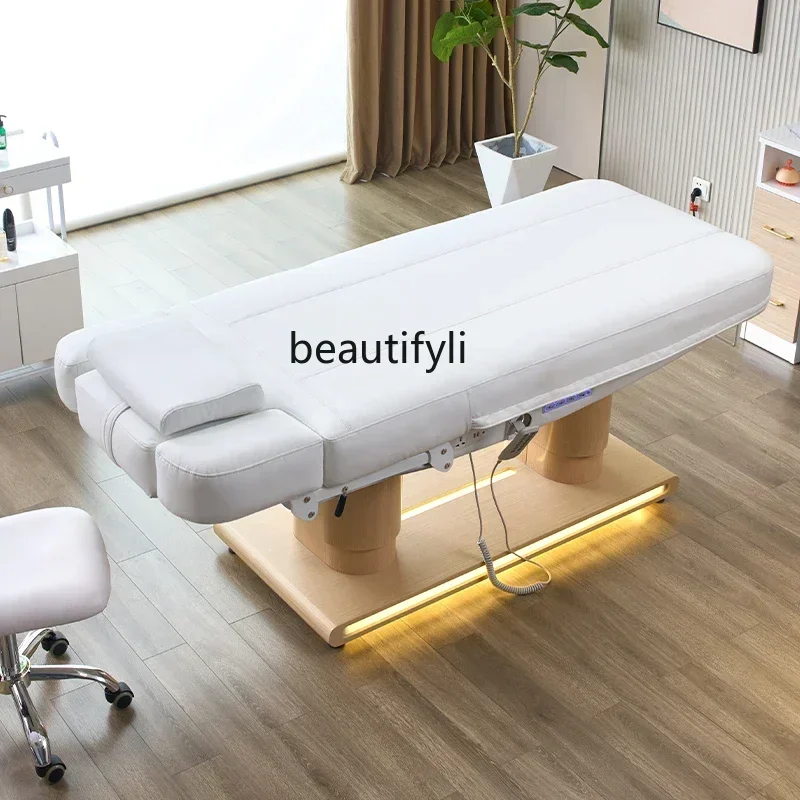 

yj21 53Beauty bed Beauty salon spa bed Constant temperature heating Electric lifting massage bed Tattoo embroideryG
