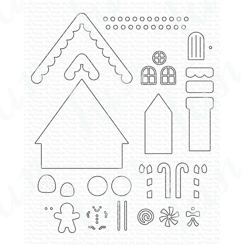 Gingerbread House Metal Cutting Dies Handmade DIY Embossing Making Scrapbook Photo Album Craft Decoration Christmas Die Cuts