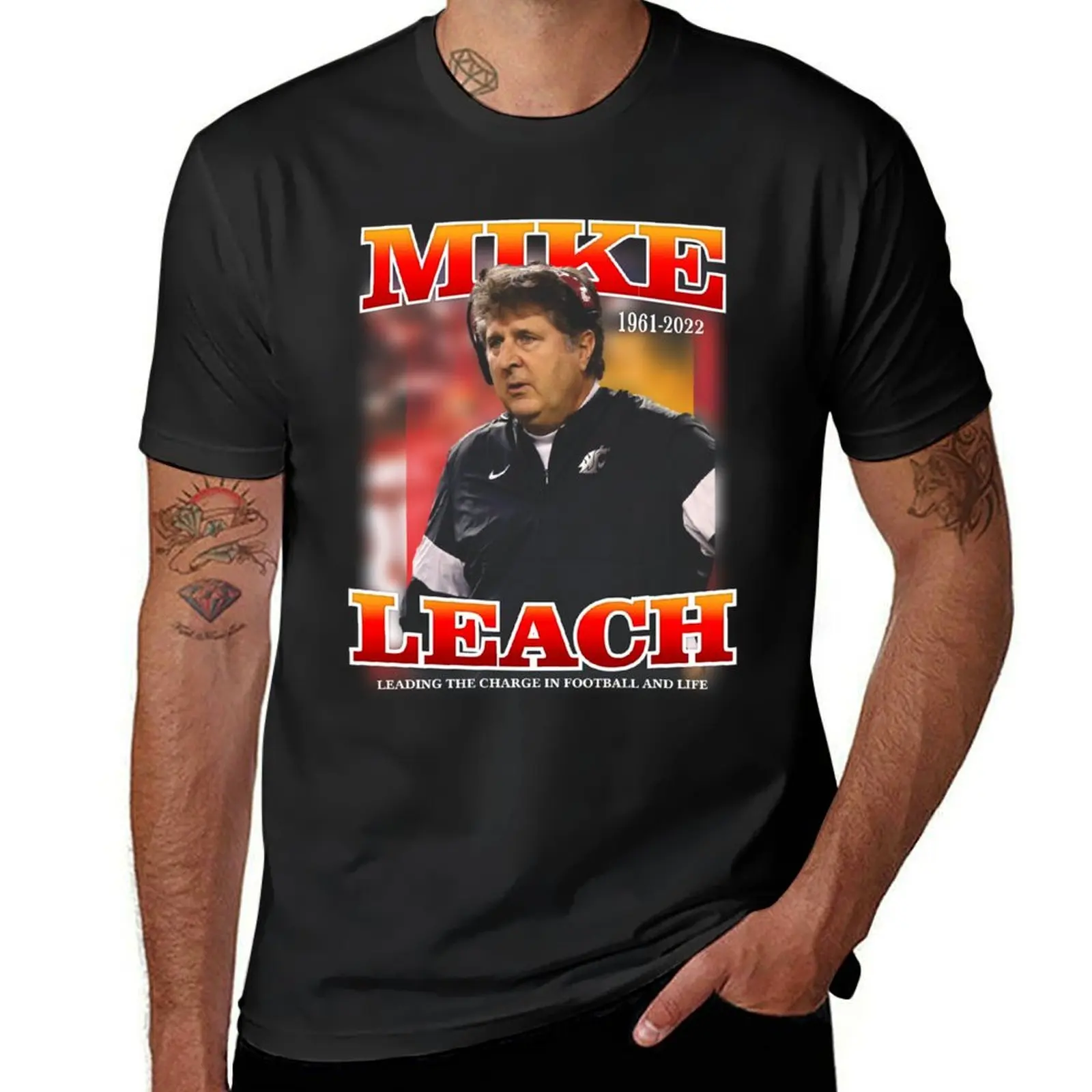 MIKE LEACH T-Shirt for a boy cute clothes plus size tops quick drying Men's t-shirts