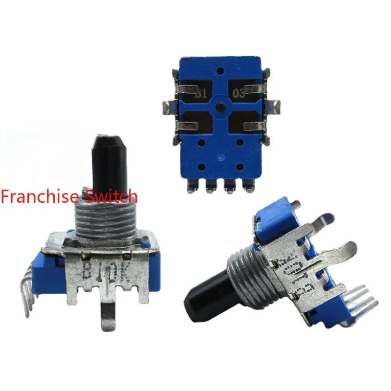 

10PCS Musical Instrument Volume Adjusting Potentiometer RK11K Single B10K-15 Half-shaft Adjustable