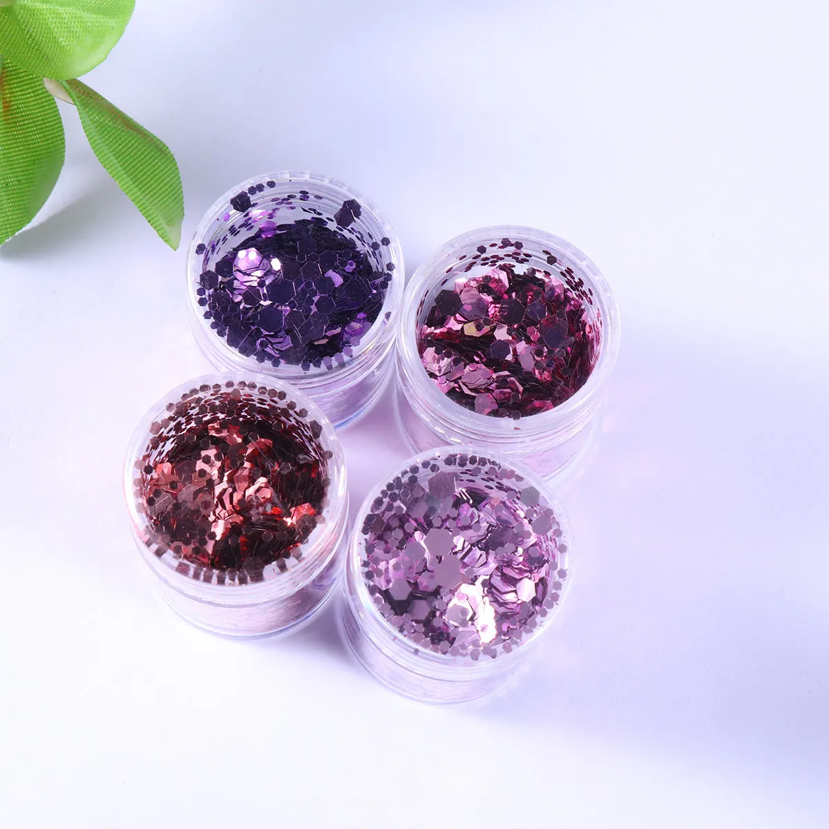 8 Boxes Nail Art Sequins Assorted Colorful Glitter Paillettes Easy Apply Effect Manicure Decoration for Women