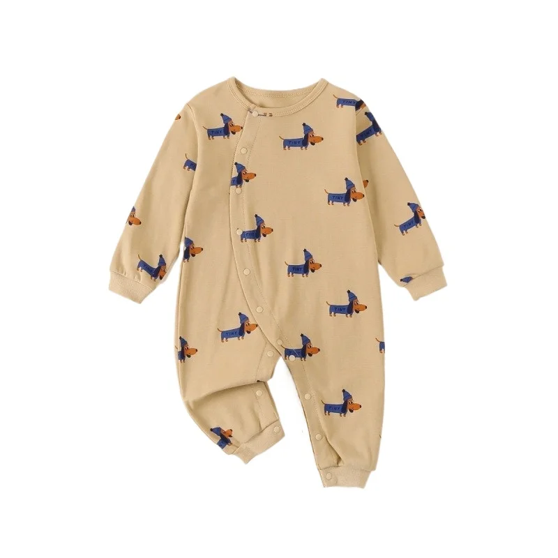 

Unisex Baby Comfortable Spring&Autumn Romper Infant Adorable Puppy-Print Jumpsuit Boys&Girls Long-Sleeve Outdoor bodysuit