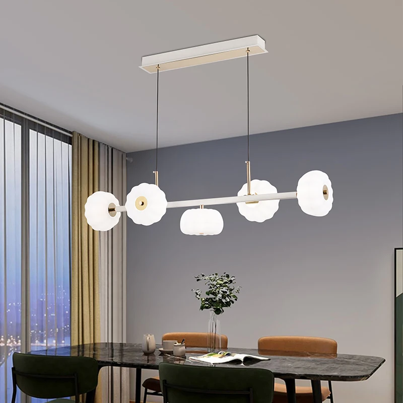 

Scandinavian living room ceiling chandelier, bedroom ceiling light restaurant chandelier LED tricolour lamp, hotel villa indoor