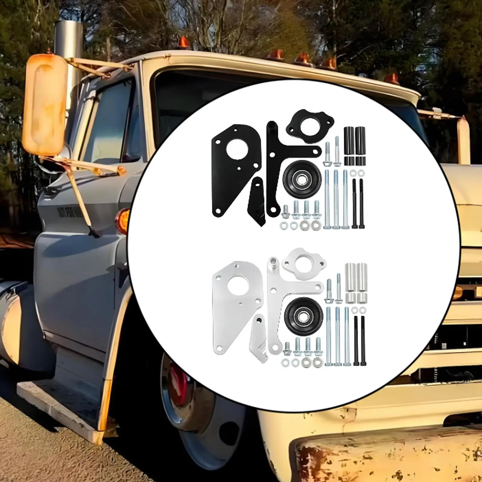 

LS Кронштейн насоса гидроусилителя рулевого управления переменного тока с низким креплением из алюминиевого сплава, износостойкий, простой в установке, прочная замена для