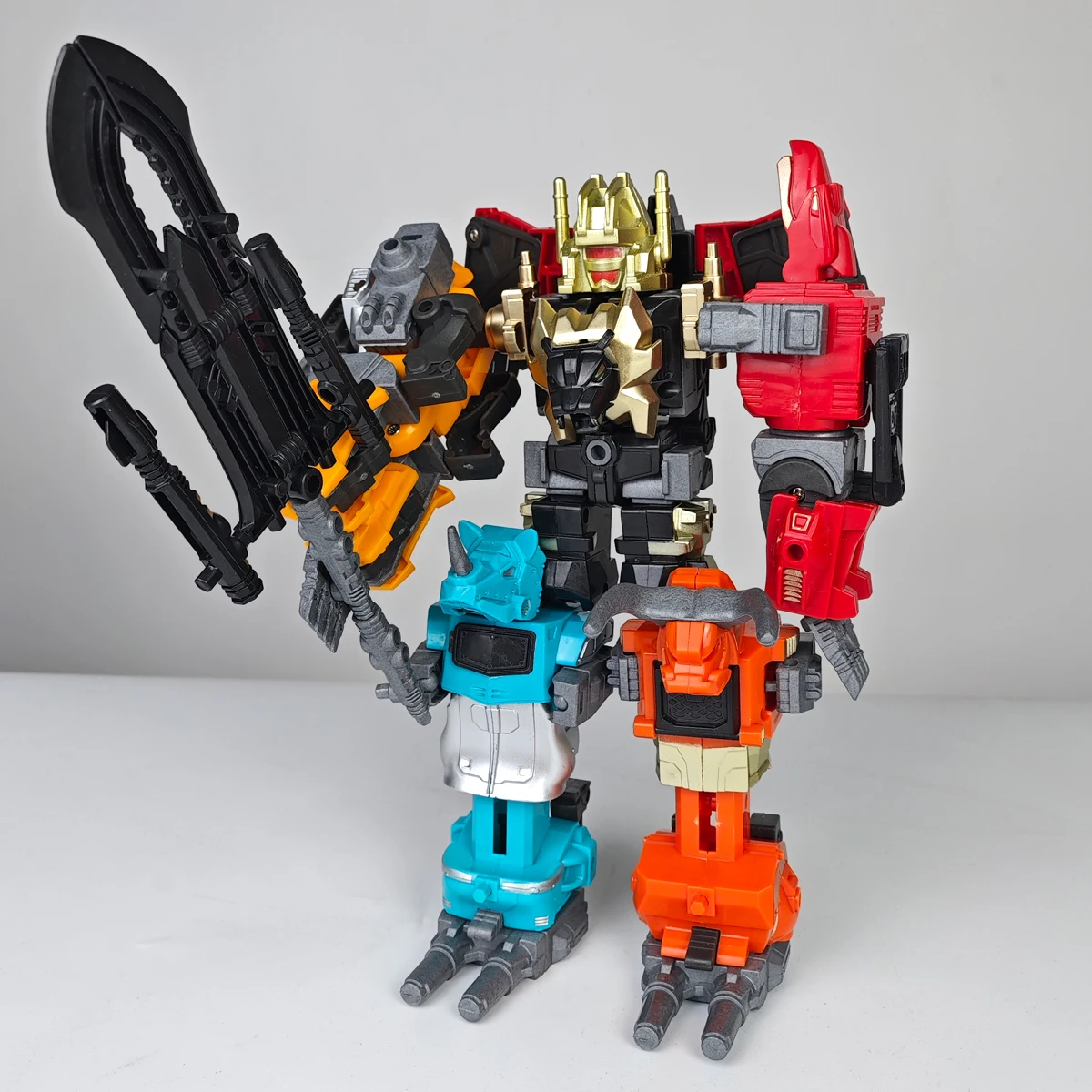 Mechanical besta robô transformação 21cm 5 em 1 predacons tengyang predaking figura de ação brinquedos infantis presente