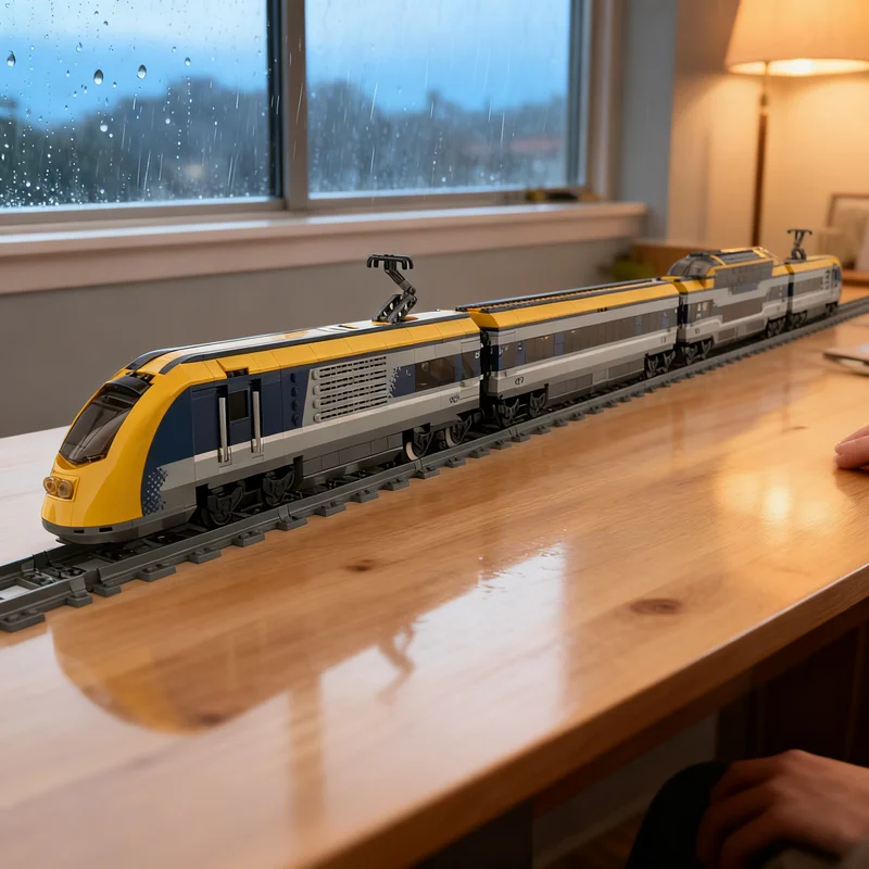 

2310pcs MOC MOD Passenger Train City Trains Model Building blocks Construction Christmas gifts toy creative DIY idea Kids toys