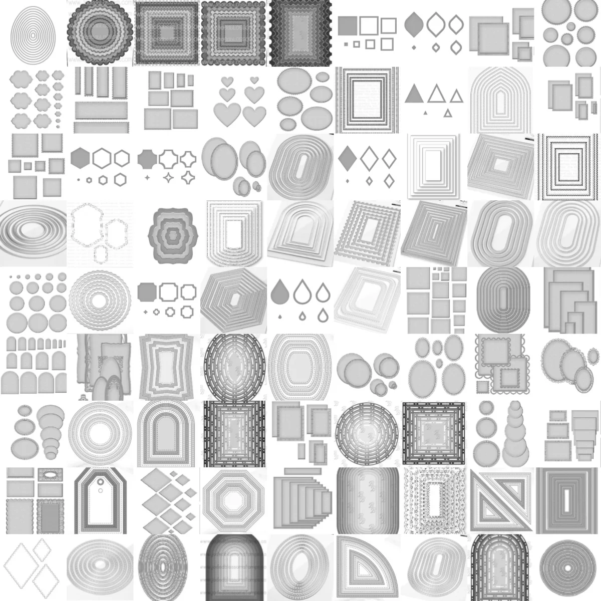 

Shape Frame Series Metal Cutting Dies DIY Card Scrapbook Embossed Paper Album Craft Supplies Template Decoration 1-3$ Clearance