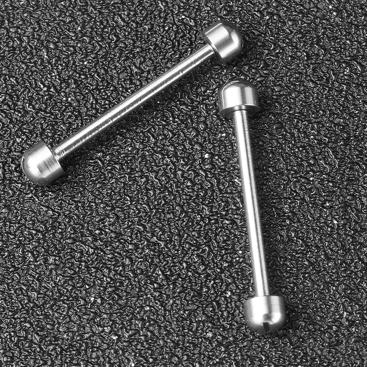 2pcs One-Word Screw Connecting Rod 18Mm Inner Diameter Steel Color Repair Tool For Band Clasp Fixing Watch Tube Watch Strap Link
