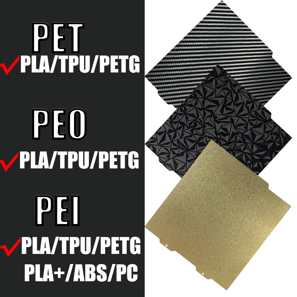 2Pcs PEY PEI Sheet 184x184mm Magnetic Peo Sheet PEY PET Plate For Bambu Lab A1 Mini 3D printer Build Plate