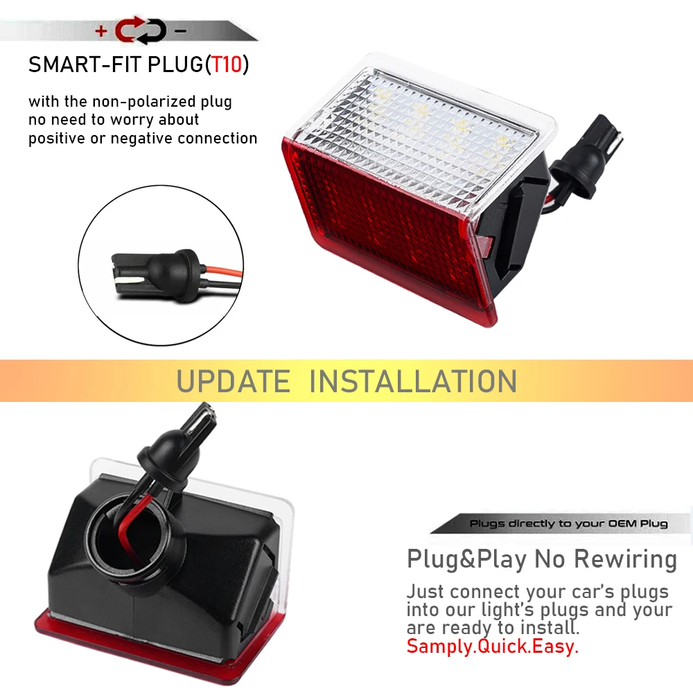 메르세데스 벤츠 GLC X253 C253 W447 X156 C117 W221 C218 X204 X205 X166 W166 LED 인테리어 트렁크 카고 게이트 조명 백라이트 썸네일 6