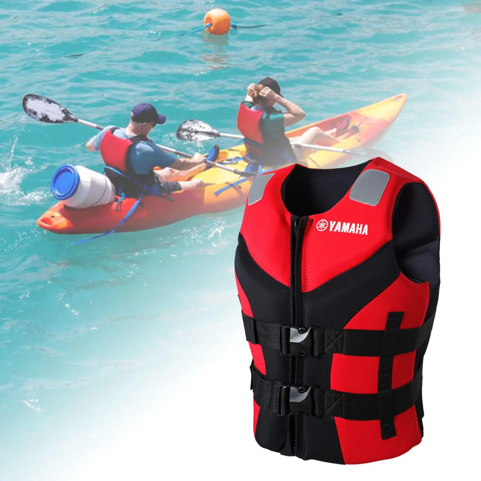 Life Suit Jacket Adjustable Waistcoat for Rafting Boating Outdoor Activities