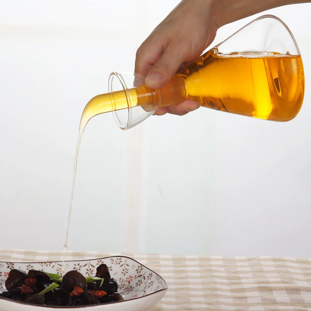 

Oil Control Pot Bottle for Dispenser Cooking Olive Glass Kitchen with Spout Jar Pourer