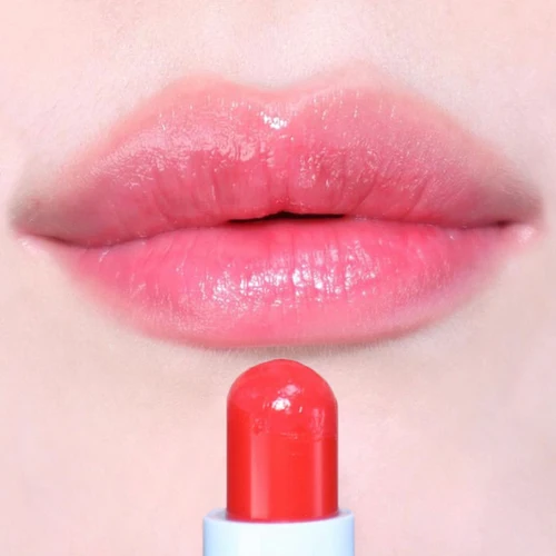 Bálsamo labial de color gelatina, tinte labial de fruta bonita, barras de labios hidratantes de larga duración, color rojo melocotón, maquillaje de labios resistente al agua, Cosméticos Coreanos