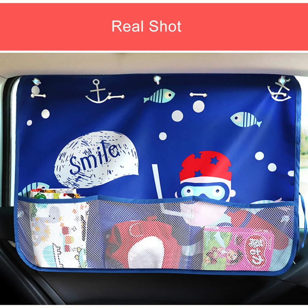 Auto Sonnenschutz UV-Schutz Für Kinder Kinder Vorne Hinten Windschutzscheibe Vorhang Seite Fenster Einstellbare Styling Auto Sonnenschirm Sommer – Detail 4