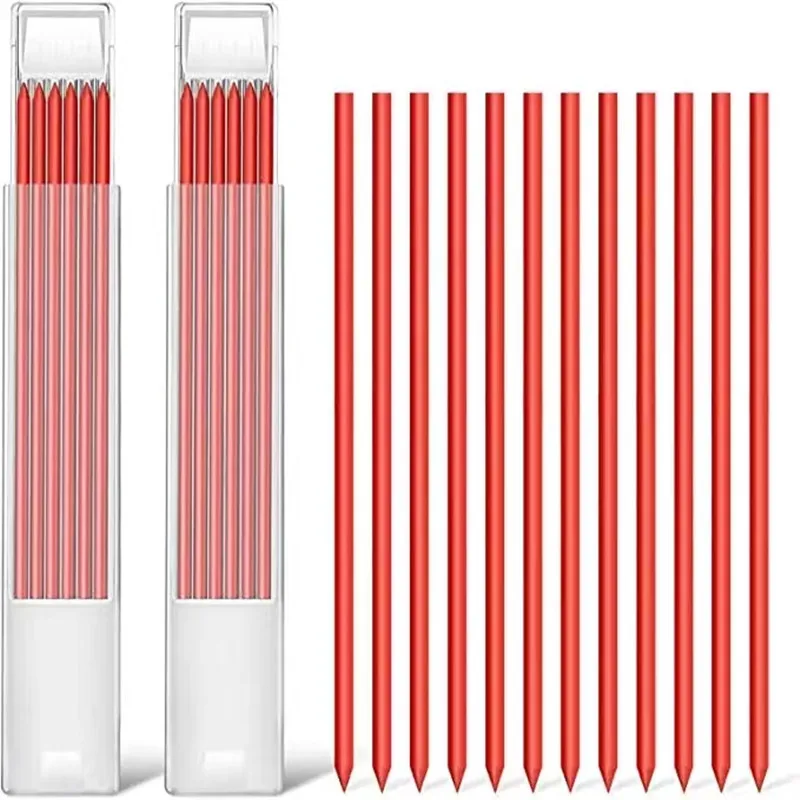 Isi ulang pensil tukang kayu 2.8mm, isi ulang pensil grafit tahan lama 24 buah