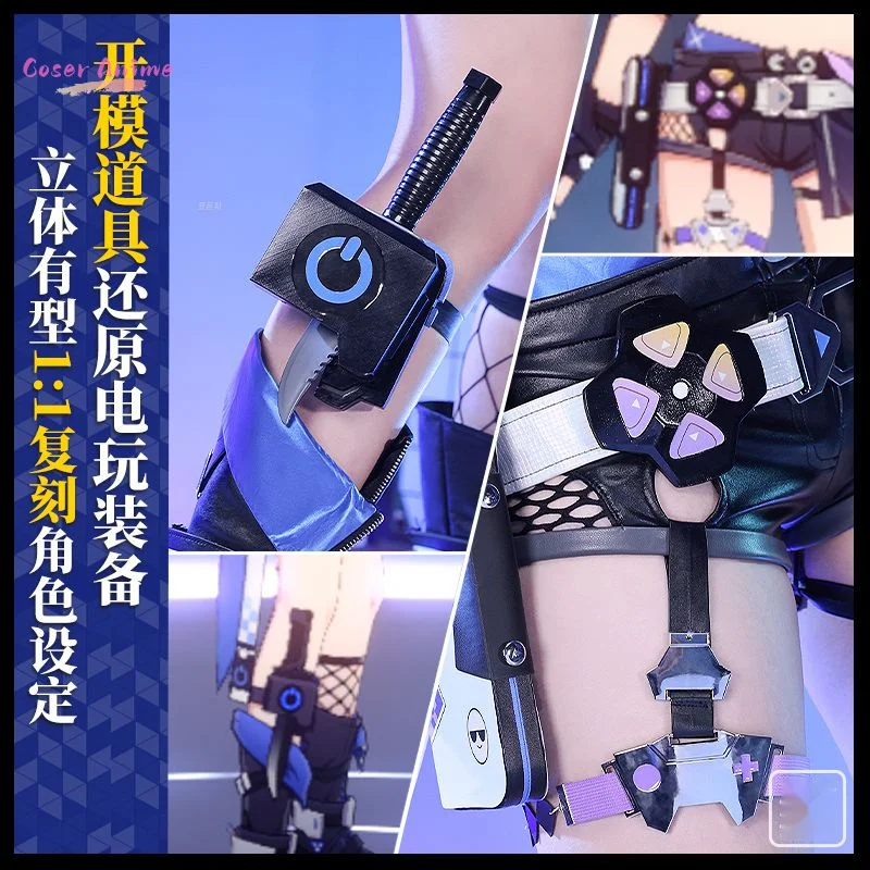 【Coser】Silver Wolf Cosplay Jogo Honkai: Star Rail Uniforme Festa de Halloween para Mulheres Homens Adereços de Carnaval