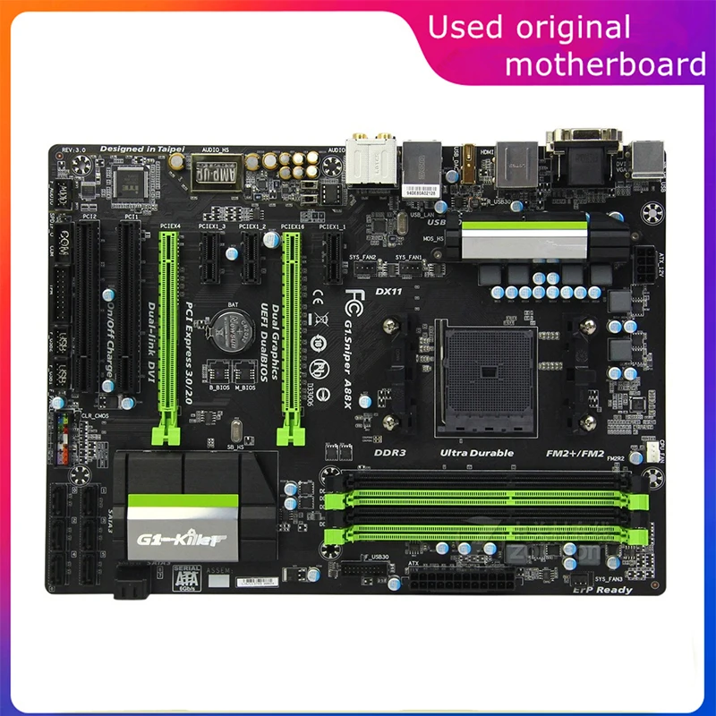 Used FM2+ FM2 For AMD A88X G1.Sniper Sniper A88X Computer USB3.0 SATA3 Motherboard FM2b DDR3 Desktop Mainboard