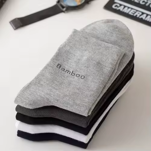 10Pairs Bamboo Fiber Socks Men Casual Business Anti-Bacterial Comfortable Breatheable High Quality Sock Male Plus Size EU38-46 - Image 4