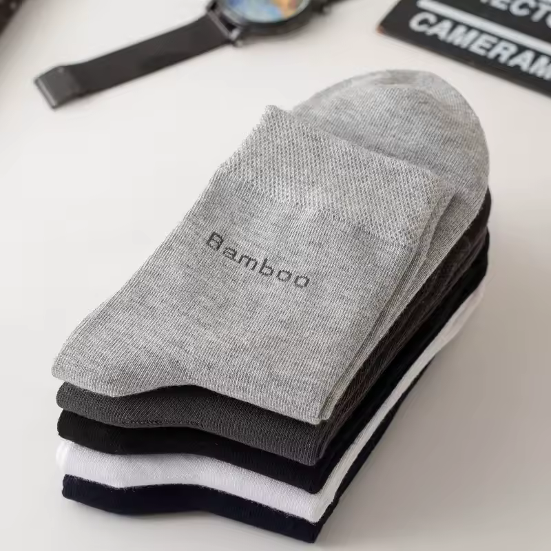 10Pairs Bamboo Fiber Socks Men Casual Business Anti-Bacterial Comfortable Breatheable High Quality Sock Male Plus Size EU38-46 - Image 4