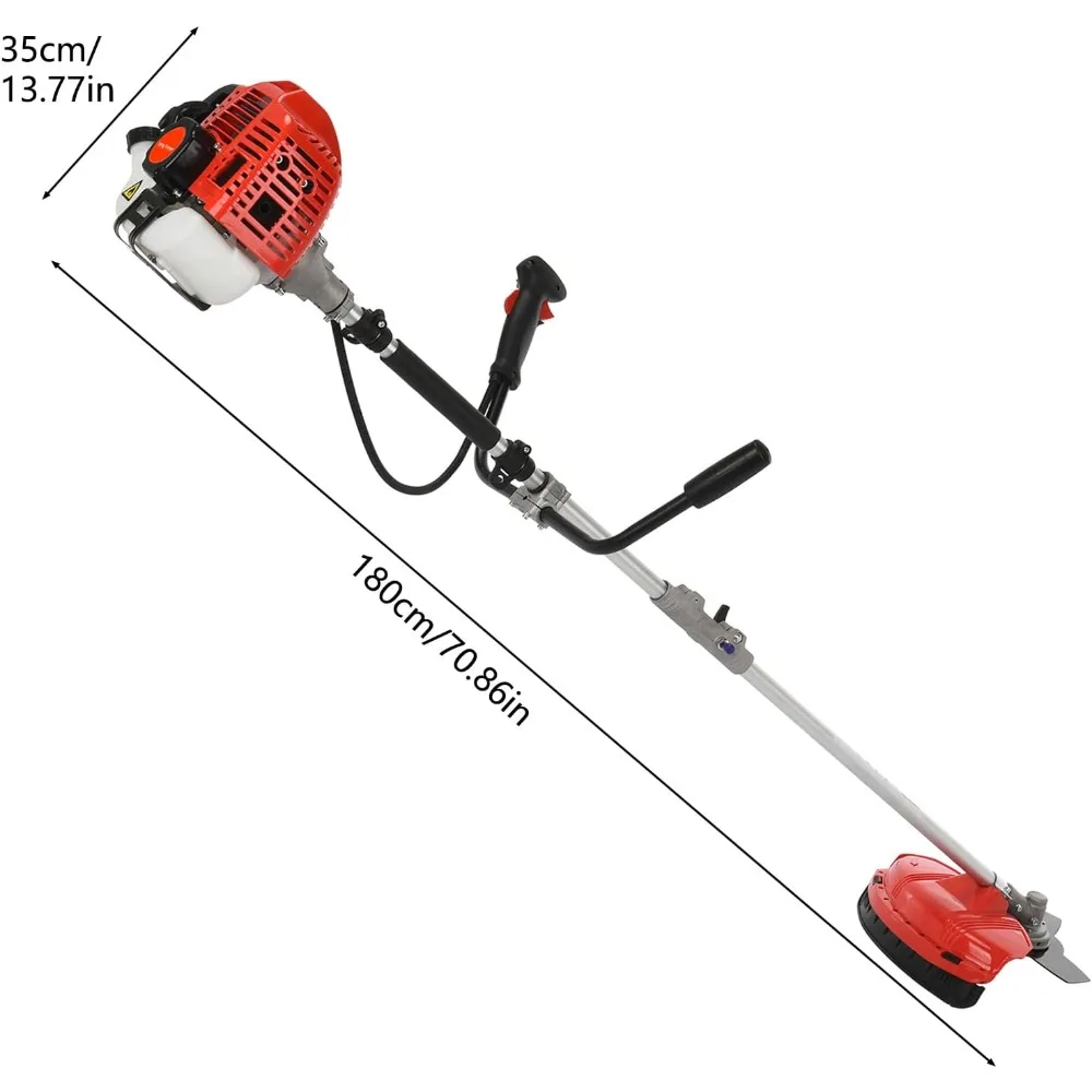 ガス式多機能2-in-1ストリングトリマー、2.2KWの出力と8500 RPMで最大限の雑草抑制と速度を実現