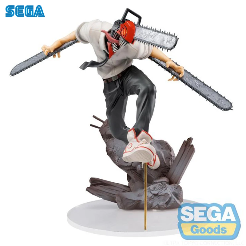 In Stock SEGA Luminasta Chainsaw Man Denji Chainsaw Devil (Reissue) Nice Anime Action Figure Exquisite Model Ornament Toys