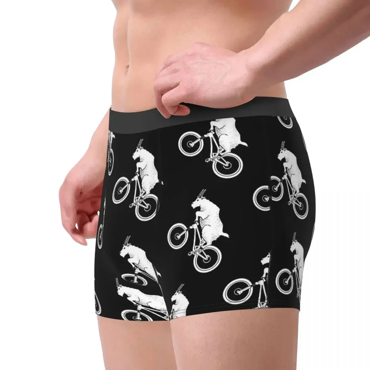 Mountain Goat Bike Biker Cycle Bicycle Racing Underpants Homme Panties Men's Underwear Print Shorts Boxer Briefs