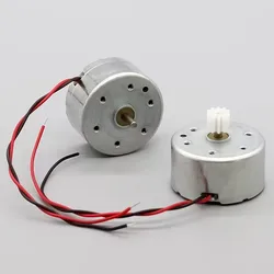 RF-300C-07800 Silent Motor DC 3-12V 7000 RPM Micro Mute 24mm Round Spindle Motor Metal Brush for DIY Solar Power Scientific Toy