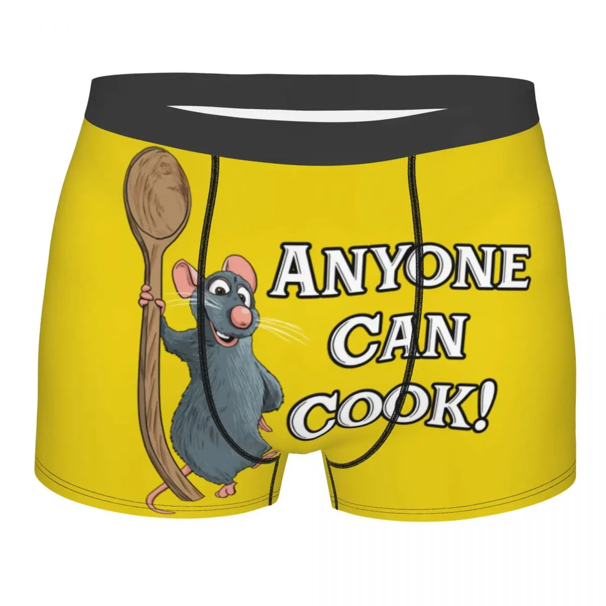 

Изготовленное на заказ нижнее белье Ratatouille Remy Anyone, мужские эластичные трусы-боксеры