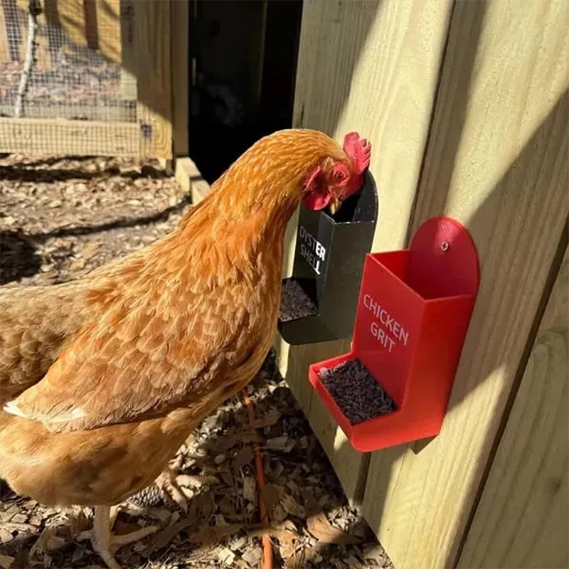 Chicken Feeders Hanging, Gravity Poultry Trough for Grit and Oyster Shells