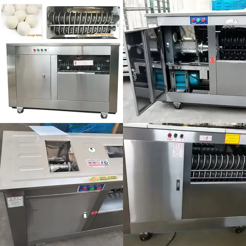 Automatic Dough Ball Making Machine / Pizza Dough Divider Rounder / Bread Dough Cutter