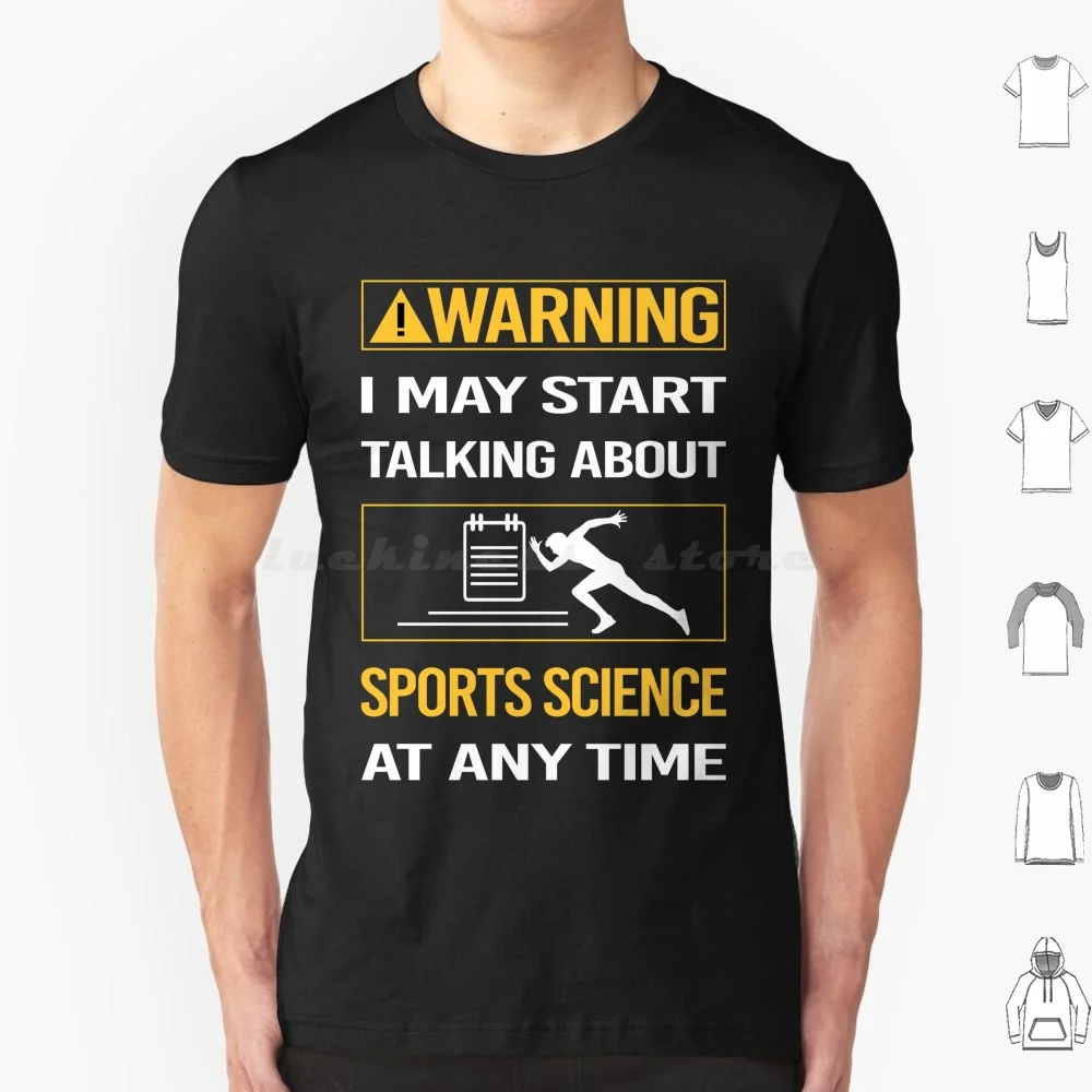 Avertissement drôle sport Science t-shirt coton hommes femmes bricolage impression avertissement sport Science passe-temps