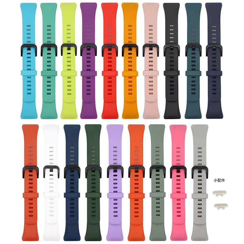 

Silicone Strap 2022 For Huawei Honor Band 6 Smart Watch Wristband Replacement Solid Color Fashion For Huawei band 6 Watchstrap