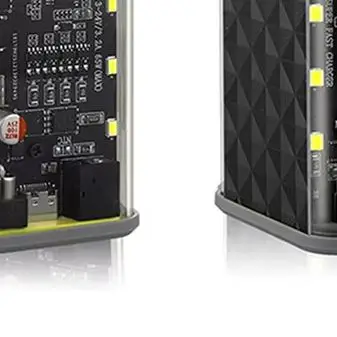 

Корпус для повербанка DIY 18650 с быстрой зарядкой PD 65W, регулируемым напряжением, прозрачный, для электроники
