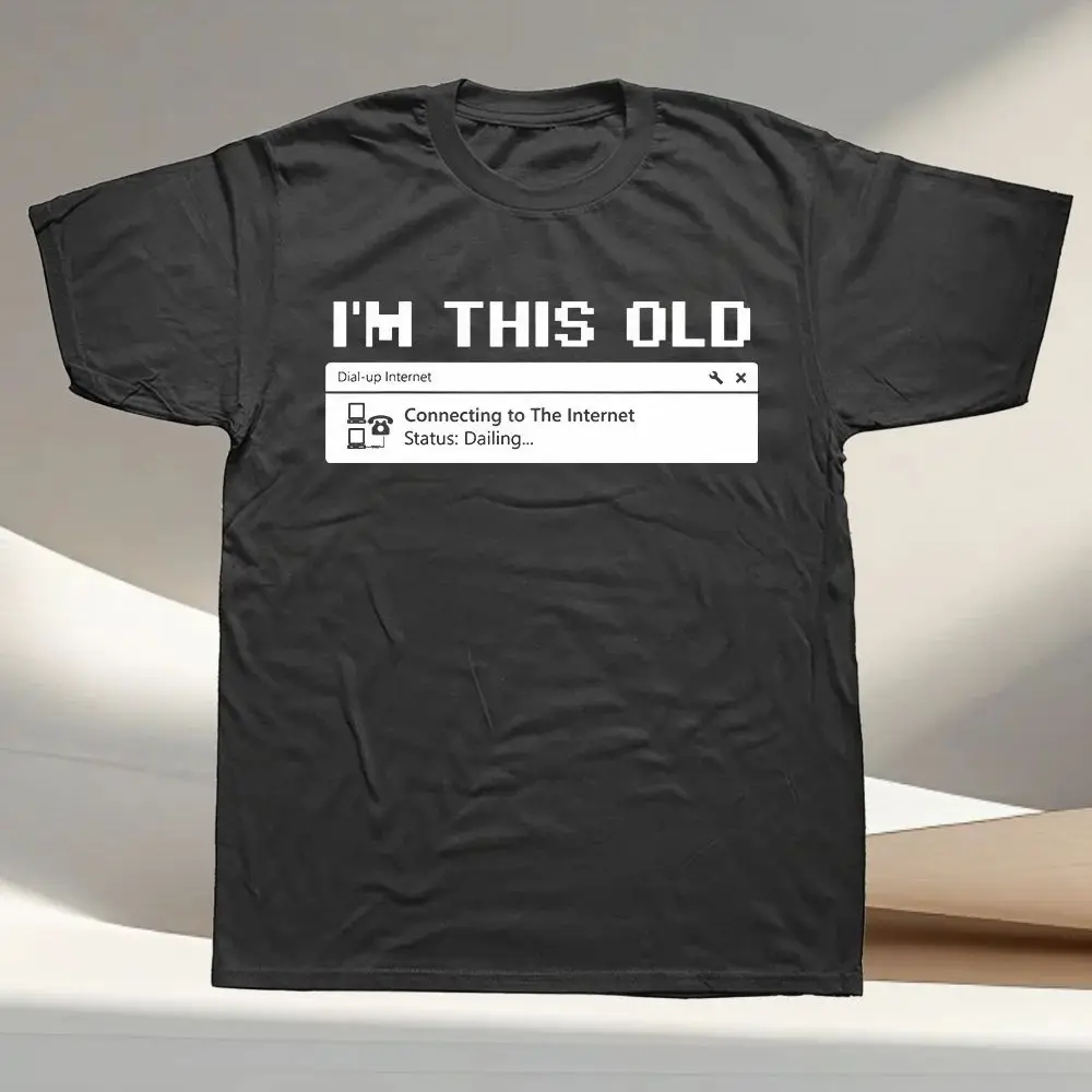 Y2k Vintage T Shirts Computer 90s Programmer PC Nerd Geek Men T Shirts Graphic Streetwear Birthday Gifts Style T-shirt Unisex