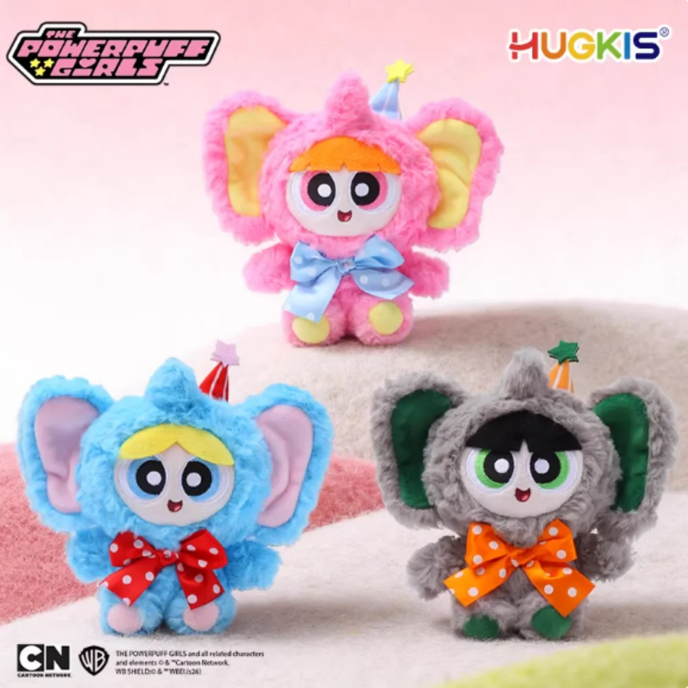 

Плюшевый брелок HUGKIS Powerpuff Girls в виде слона, милая игрушка для сумки, подарок на день рождения для детей и фанатов
