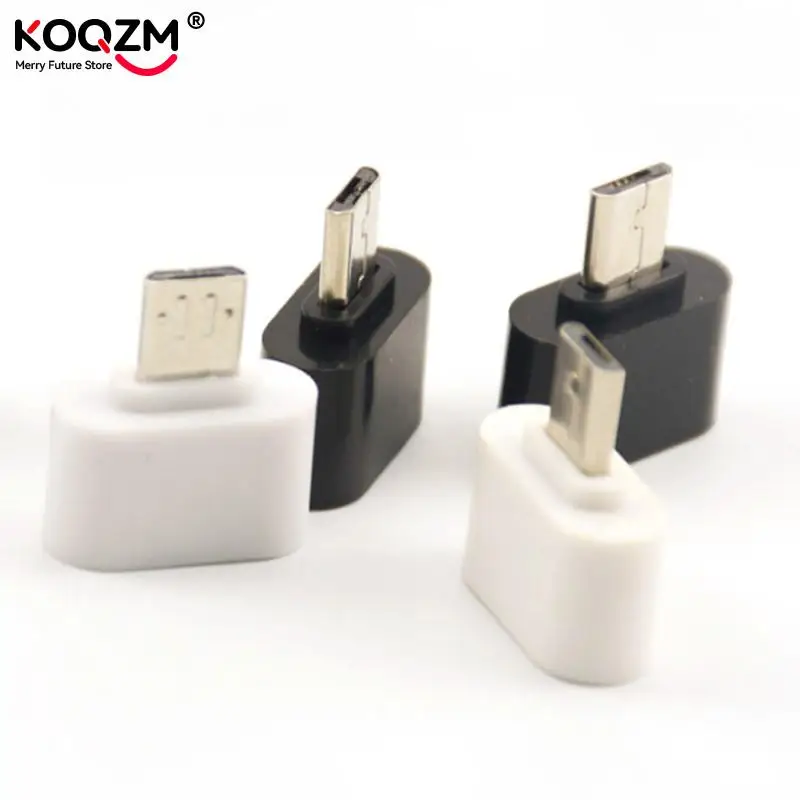 2pcs Portable Useful Micro USB Male To USB 2.0 Female Adapter OTG Converter For Android Tablet PC Cell Phone