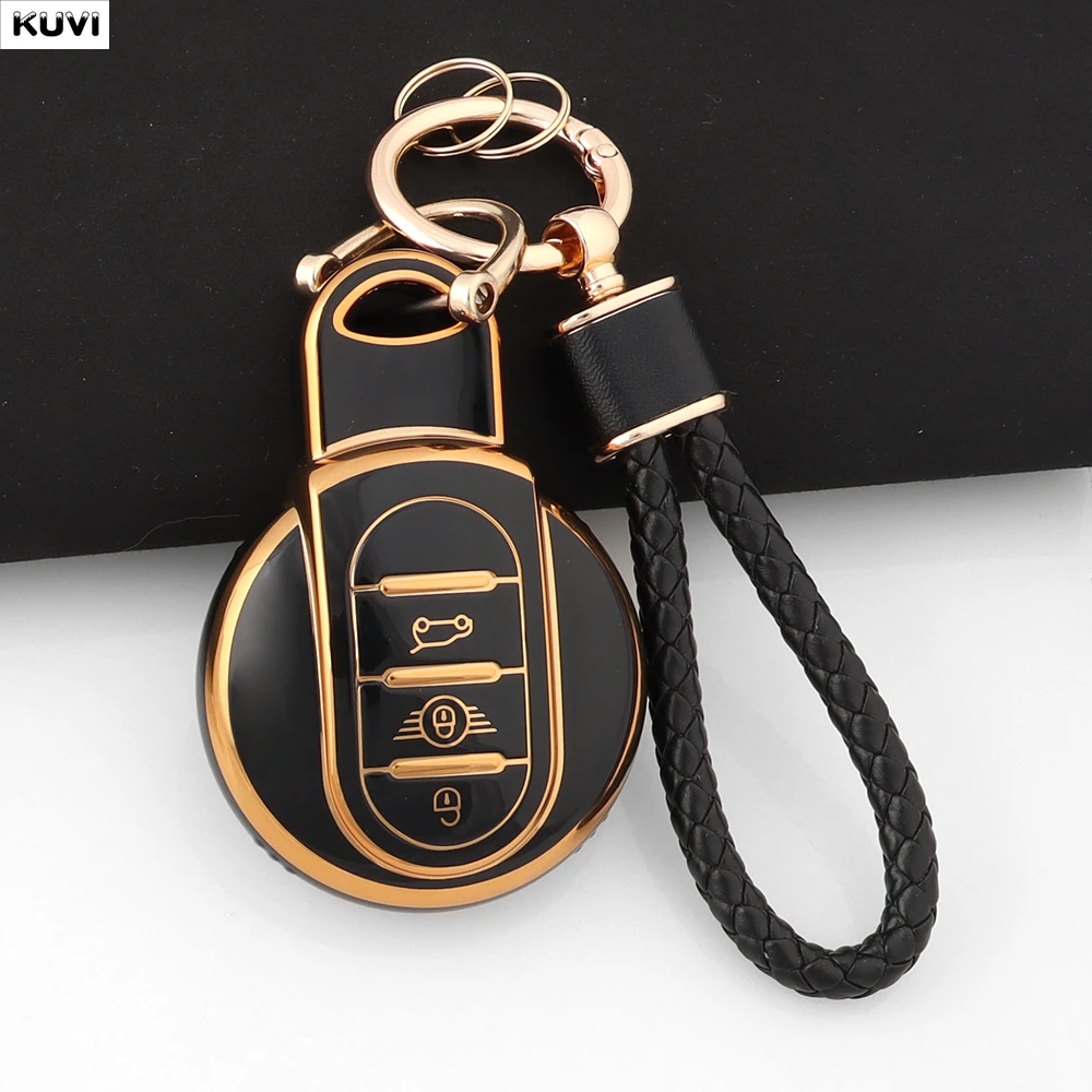 New TPU Car Key Case Cover Holder Fob Shell For BMW Mini COOPERS ONE JCW F56 F55 F54 F57 F60 R55 R56 R57 R58 R59 R60 S Roadster view 2