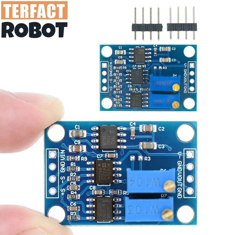 TENSTAR AD620 Microvolt MV Voltage Amplifier Signal Instrumentation Module Board 3-12VDC