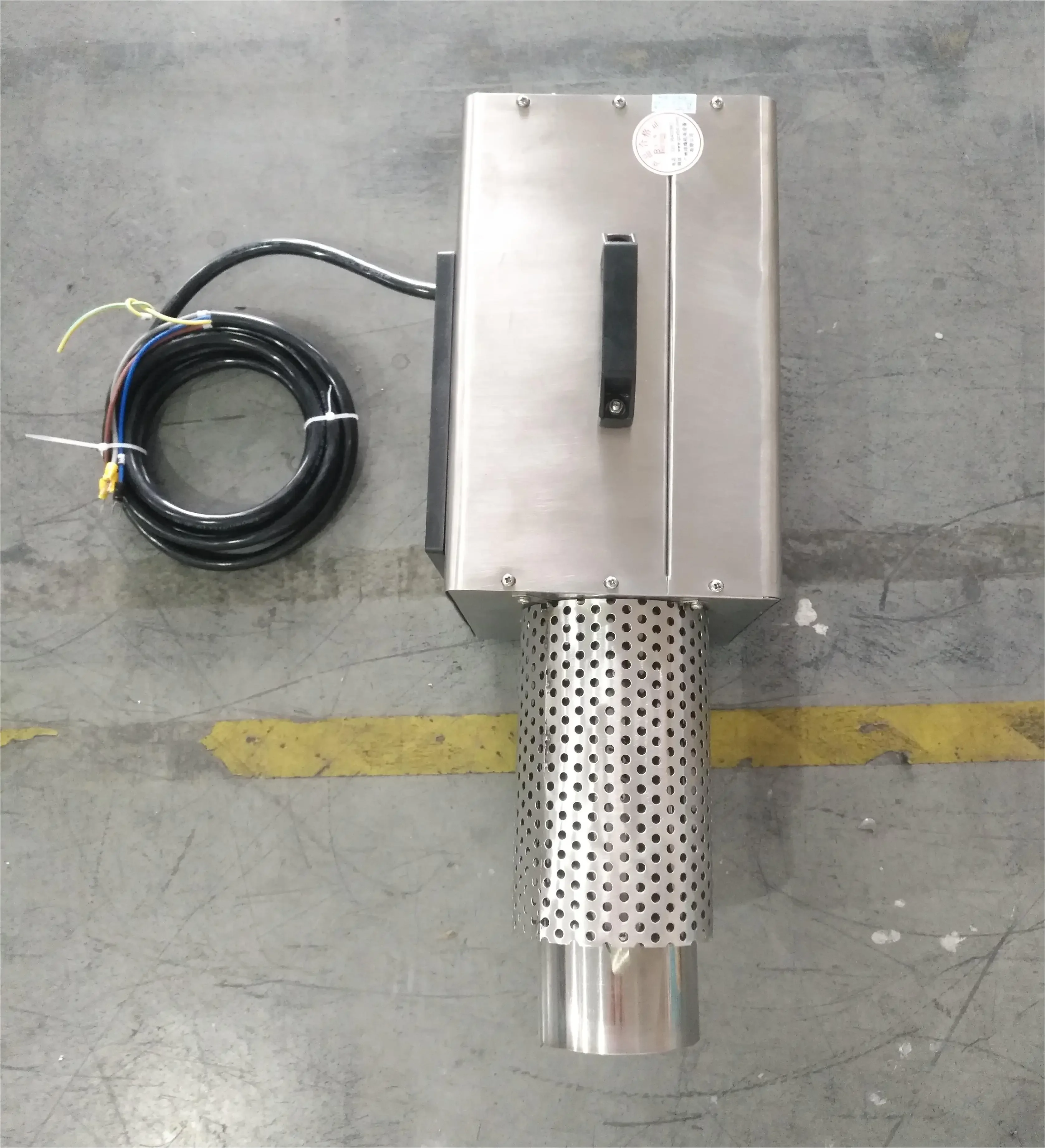3KW 220V Stainless Steel Portable Electric Industrial Air Heater with 120W Motor for Drying and Water Removal Long Service Life