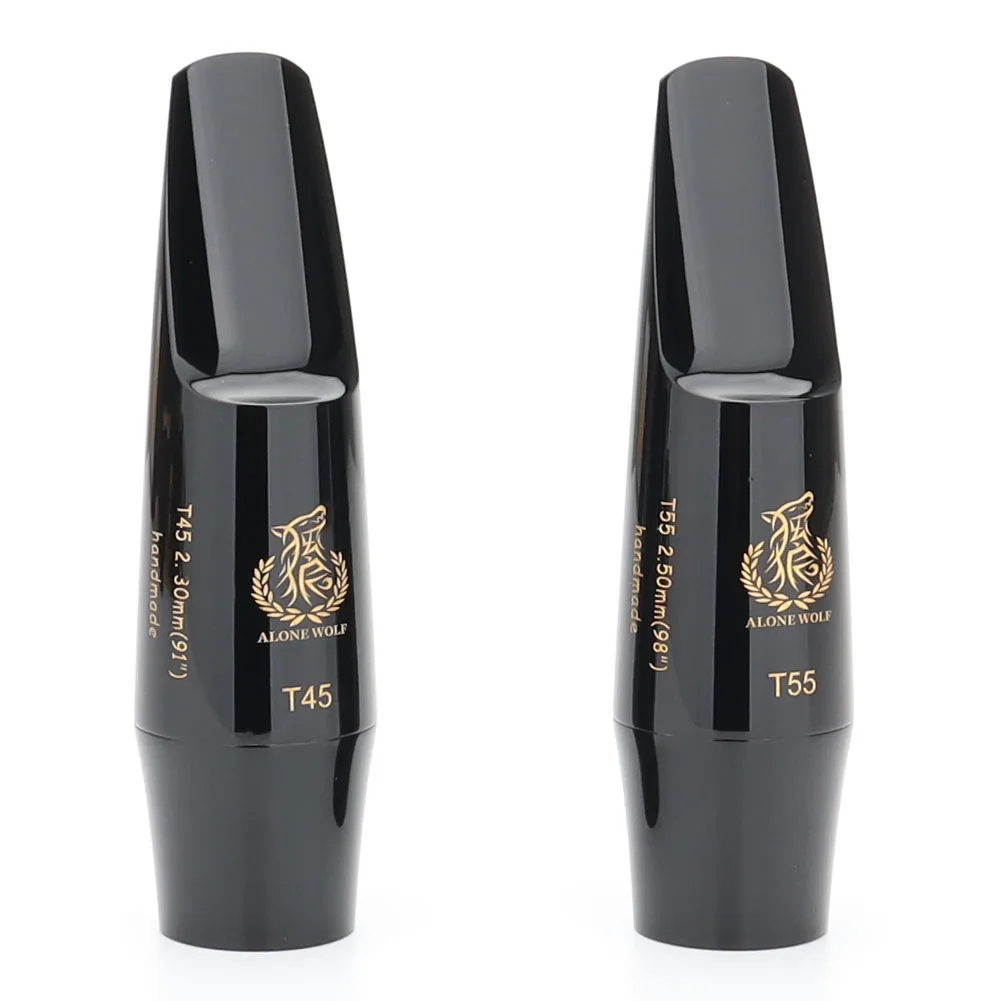 ALONE WOLF Handmade Tenor Sax Mouthpiece T45 T55 T75 for Jazz Pop Classical Style Tenor Saxophone