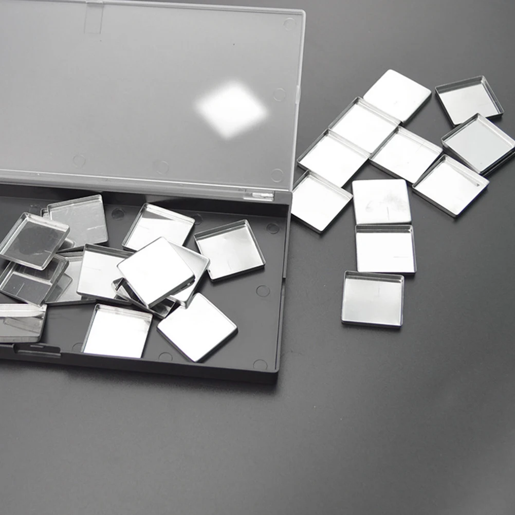 56 stücke Metall Lidschatten Erröten Zinn Pfannen für Leere Pfannen Für Lidschatten Gepresstes Pulver DIY Make-Up-Palette Lagerung 26mm Minen