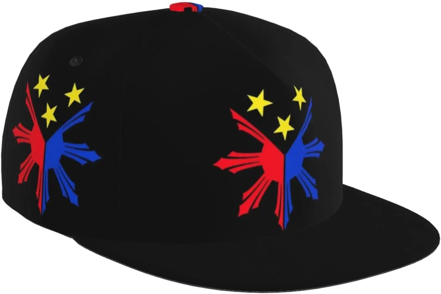 Funny Philippine Flag Baseball Cap for Women Men Adjustable Filipino Baseball Hat Summer Sun and Star Snapback Hat