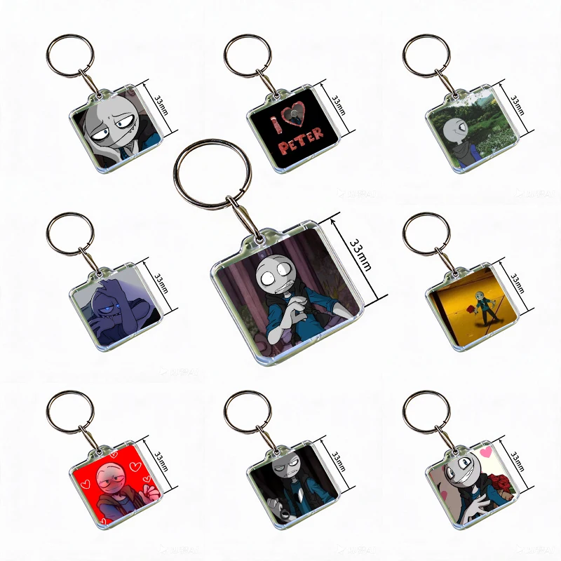 Peter Y-Your B-Boyfriend Acrylic Keychain Handmade Hanging Ornaments Clothes Backpack Decoration Accessories Gifts with Friends