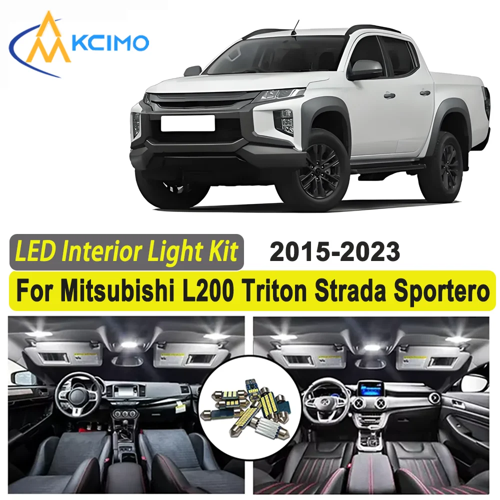 

Светодиод Kcimo для Mitsubishi L200 Triton Strada Sportero 2015 2016 2017 2018 2019 2020 2021 2022 2023 яркий светодиодный интерьер премиум-класса