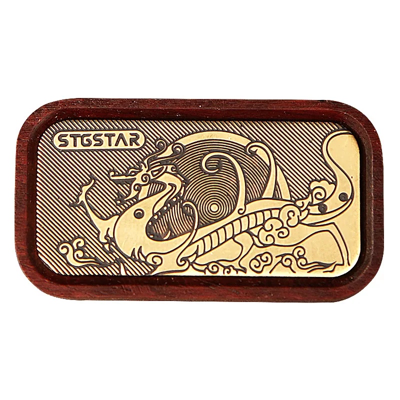 Curseur de poussée magnétique en bois de santal noir, jouet de doigt EDC, cartes de poussée en acajou, curseur anti-Stress, Fidget Spinners, jouet tdah, cadeaux