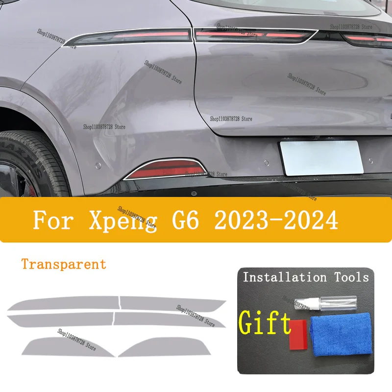 

For Xpeng G6 (2023-2024) Headlight film car exterior modification scratch resistant invisible transparent TPU protective film