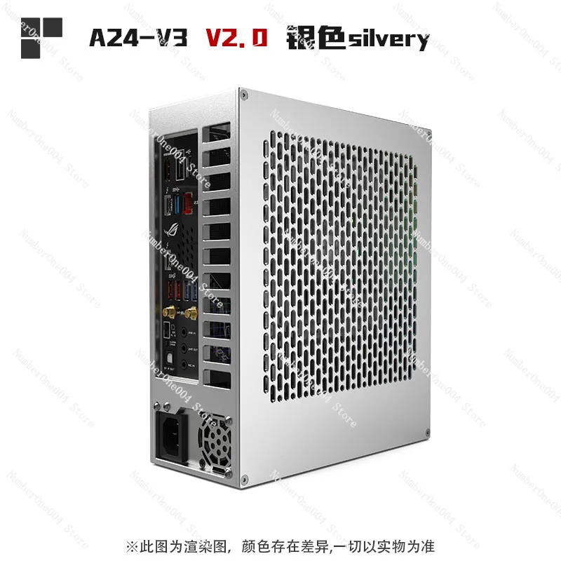 Spot 4-liter Mini A24-V3 2.0 Nuclear Display 1u Power Supply Itx Chassis, All Aluminum Alloy