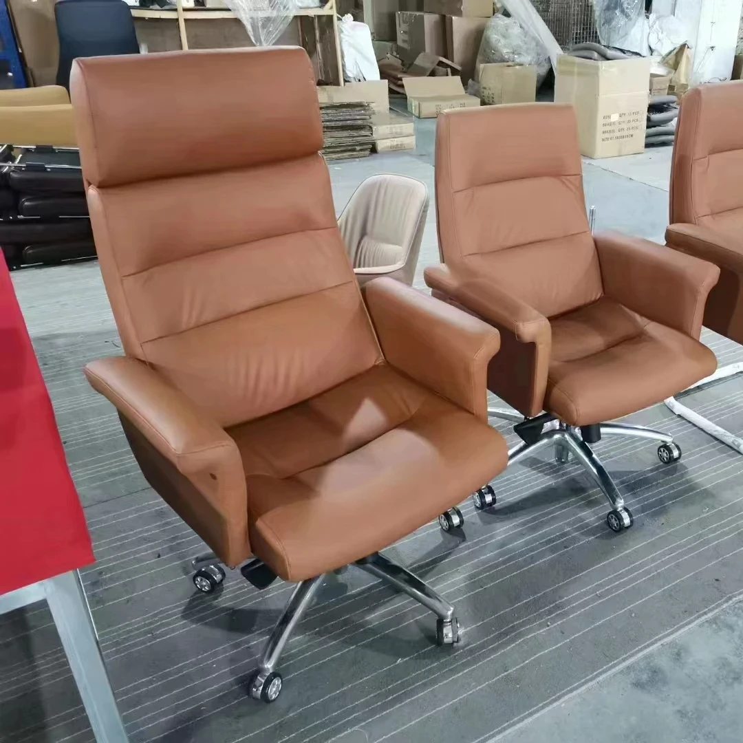 Custom hot sale office chair ergonomic pu leather sponge chair office furniture